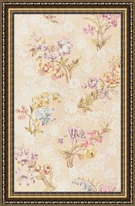 Floral Framed Prints - Floral design with peonies lilies and roses by Anna Maria Garthwaite