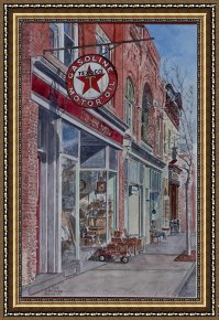 Beacon of Hope Framed Paintings - Antique Shop Beacon New York by Anthony Butera