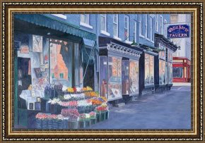 Village Framed Prints - White Horse Tavern Hudson Street West Village by Anthony Butera