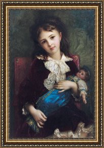 Portrait Framed Prints - Portrait of Catherine du Bouchage by Antoine Auguste Ernest Hebert