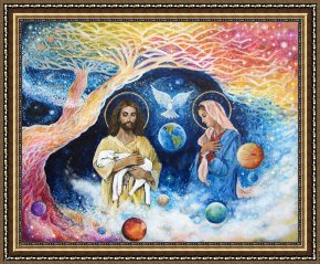 Jesus Healing The Leper Framed Prints - Jesus Art - Cloud Colored Christ Come by Ashleigh Dyan Moore