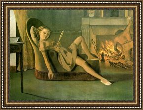 Belle Du Jour Framed Paintings - Les Beaux Jours by Balthasar Klossowski De Rola Balthus