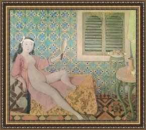 J.f.k. in Berlin, 1963 Framed Prints - The Turkish Room 1963 by Balthasar Klossowski De Rola Balthus