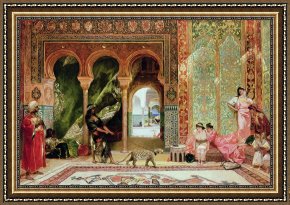 Architecture Framed Prints - A Royal Palace in Morocco by Benjamin Jean Joseph Constant