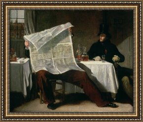 Times Framed Prints - Waiting for the Times by Benjamin Robert Haydon