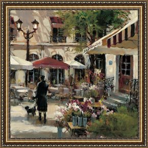 Floral Framed Prints - Floral Promenade by brent heighton