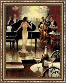 Jazz Unit Framed Prints - Jazz Night Out by brent heighton