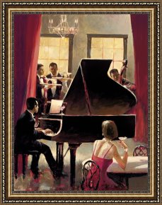 Jazz Unit Framed Prints - Piano Jazz by brent heighton