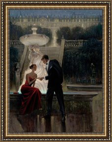 Romance Framed Prints - Twilight Romance by brent lynch