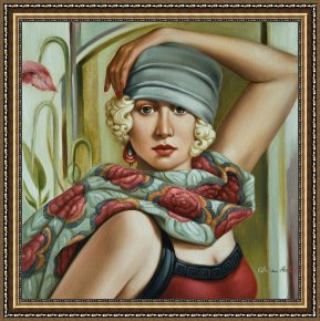 Catherine (b.1966) (contemporary Artist) Framed Prints - Grey Cloche by Catherine Abel