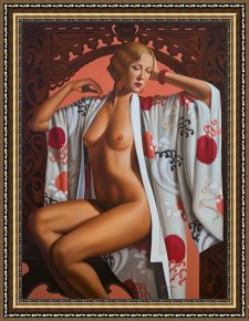 Catherine (b.1966) (contemporary Artist) Framed Prints - Kimono by Catherine Abel
