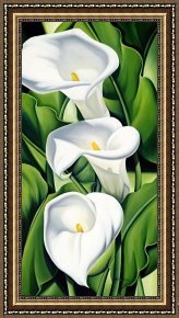 Catherine (b.1966) (contemporary Artist) Framed Prints - Lilies by Catherine Abel