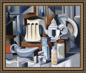 Still Life Framed Prints - Still Life with Teapots by Catherine Abel