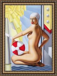 Catherine (b.1966) (contemporary Artist) Framed Prints - Sunworshipper I by Catherine Abel
