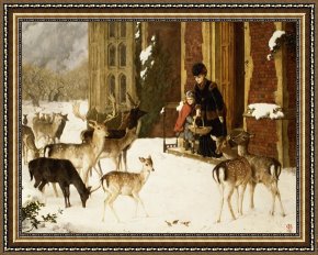 Charles Framed Prints - The Sisters of Charity by Charles Burton Barber