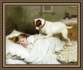 Times Framed Prints - Time to Wake Up by Charles Burton Barber