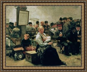 Charles Framed Prints - In the Land of Promise by Charles Frederic Ulrich