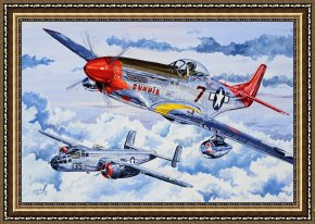 Charles Framed Prints - Tuskegee Airman by Charles Taylor