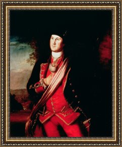 Charles Framed Prints - Portrait of George Washington by Charles Willson Peale