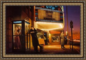 Round Midnight Framed Prints - Midnight Matinee by chris consani