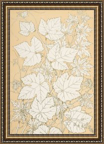Leaves Framed Paintings - Leaves from Nature by Christopher Dresser