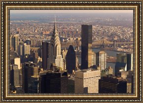 New York City Framed Paintings - New York City ESB View I by Clarence Holmes