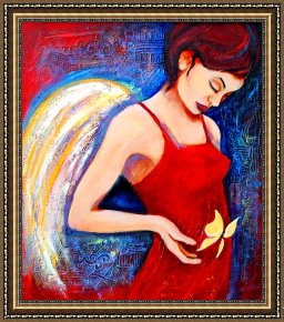 Beacon of Hope Framed Paintings - Hope by Claudia Fuenzalida Johns