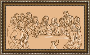 The Last Supper Framed Prints - last supper of Jesus Christ by Collection 10