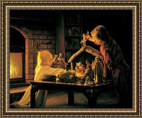 Meadow Angels - White Poppies Framed Prints - Angels Of Christmas by Collection 2