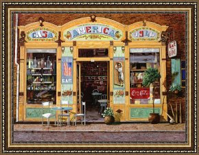 La Casa E I Papaveri Framed Prints - Casa America by Collection 7