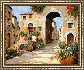 Collection 5 Framed Prints - Entrata Al Borgo by Collection 7