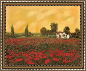 La Casa E I Papaveri Framed Prints - I Papaveri E La Calda Estate by Collection 7