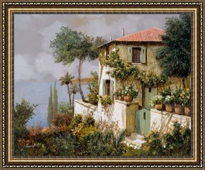 La Casa E I Papaveri Framed Prints - La Casa Giallo-verde by Collection 7