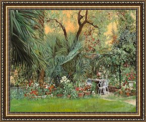 The Garden of Eden Framed Paintings - Our Little Garden by Collection 7