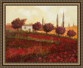 La Casa E I Papaveri Framed Prints - Papaveri In Toscana by Collection 7