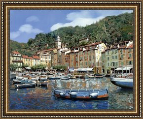 Reflections of Portofino Framed Prints - Portofino by Collection 7