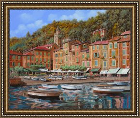 Reflections of Portofino Framed Prints - Portofino-La Piazzetta e le barche by Collection 7