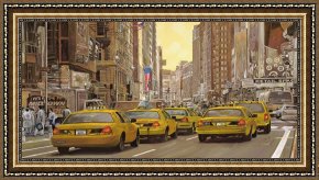 Collection 5 Framed Prints - taxi a New York by Collection 7