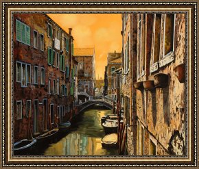 Collection 5 Framed Prints - Venezia Al Tramonto by Collection 7