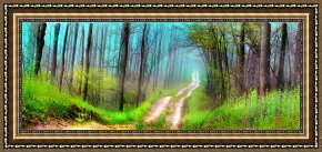 The Green Sail Framed Prints - Spring green by Collection 8