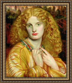 Charles Framed Prints - Helen of Troy by Dante Charles Gabriel Rossetti