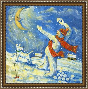 Round Midnight Framed Prints - Midnight Fun And Games by David Cooke