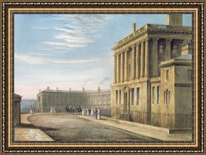 Royal Framed Prints - The Royal Crescent by David Cox