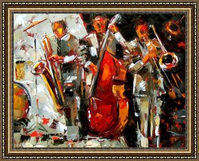 Jazz Unit Framed Prints - Big Jazz by Debra Hurd