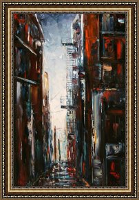 Cold Framed Paintings - Damp And Cold by Debra Hurd