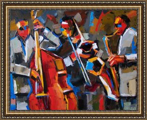 Jazz Unit Framed Prints - Jazz Angles by Debra Hurd