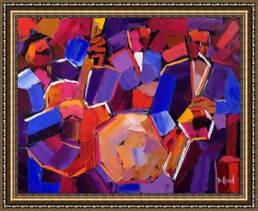 Jazz Unit Framed Prints - Jazz Angles two by Debra Hurd