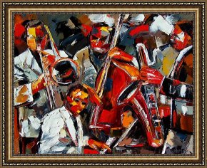 Jazz Unit Framed Prints - Jazz Brothers by Debra Hurd