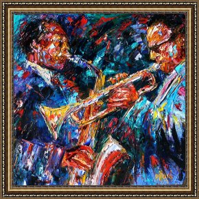 Jazz Unit Framed Prints - Jazz Brothers by Debra Hurd