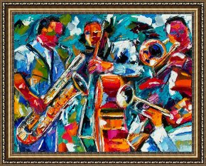 Jazz Unit Framed Prints - Jazz Magic by Debra Hurd